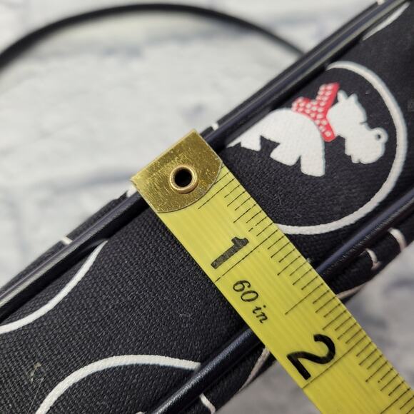 Lulu Guinness London Scottie Dog Leather-Trimmed Canvas Handle Bag - Picture 13 of 15